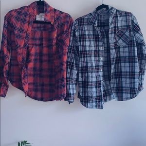 Two super cute flannels!!